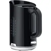 Braun WK 1100 BK, 1,7 l, 2200 W, Svart, Plast, Vattennivå indikator, Sladdlös