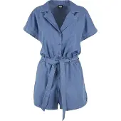 Urban Classics Light Denim Resort Kortärmad Romper