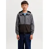 Jack & Jones Kids Junior Övergångsjacka 'JJERush' grå / svart
