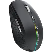 Wozinsky WMGK-1132 Trådlös mus med RGB-bakgrundsbelysning - Svart