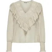 ONLY Blus 'ONLELEANOR' mörkbeige