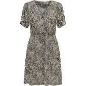 ONLY Klänning 'ONLEvida' beige / brun / svart