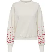 ONLY Sweatshirt 'ONLBrooke' grenadine / vit