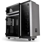 Thermaltake Level 20 Full Tower Datorchassi Svart, Silver 3 Förinstallerade LED-fläktar, Sidofönster, Verktygsfri hårddiskinstallation