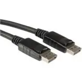 Value DisplayPort Anslutningskabel DisplayPort-kontakt, DisplayPort-kontakt 5.00 m Svart 11.99.5764 Skärmad DisplayPort-kabel