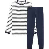 Petit Bateau Pyjamas marinblå / vit