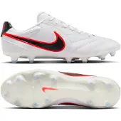 Nike Tiempo Ligera Pro FG - Vit/Svart/Röd - Gräs (FG), storlek 39