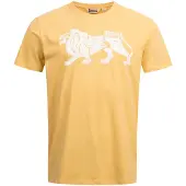 Lonsdale T-shirt mörkgul / vit