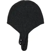 GOBI Cashmere Mössa 'Knitted Aviator Cap' antracit