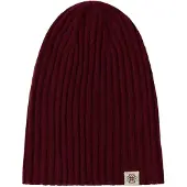 GOBI Cashmere Mössa 'Unisex Cashmere Rib Knit Hat' bordeaux