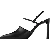 Calvin Klein Leather Slingback Stiletto Pumps