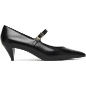 Tommy Hilfiger Shiny Leather Buckle Pointed Toe Heels