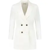 Vulto Kavaj 'White Linen Jacket' vit