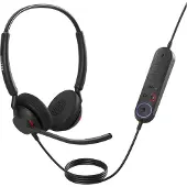 Jabra Engage 40 Telefon Over Ear-hörlurar Sladd Stereo Svart Brusreducering för mikrofon Volymkontroll
