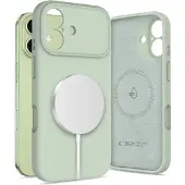 Tech-Protect silikonfodral med MagSafe för iPhone 17 – grönt