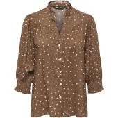 ONLY Blus 'ONLRaya' choklad / vit