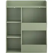 SoBuy Barnbokhylla Montessori Grön 80x104cm