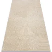 Rugsx Matta BALANCE 0194 taupe - Geometrisk, strukturell, glamour 160x220 cm