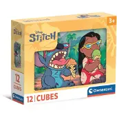 Clementoni Cubi - Stitch, 12 brikker