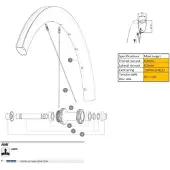 Mavic Cosmic Slr45 23 Landsvägscykelfälg