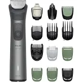Philips All-in-One Trimmer Serie 7000 Hårtrimmer, Precisionstrimmer, Kroppshårstrimmer USB-laddning Grå
