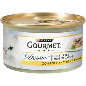 Purina Gourmet Diamant Tunna Skivor Kyckling Kattsnack 85g 24 Enheter