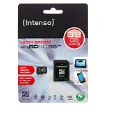 Intenso High Performance microSDHC-Kort 32 GB Class 10 inkl. SD-adapter