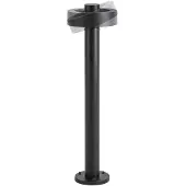 LUCANDE LED-väglampa Nirella, 60 cm, svart, CCT, IP65 Nirella, Svart, Metall, Modern