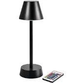 Duni Lampa LED Zelda Ø10,3xH32cm med Fjärrkontroll Svart