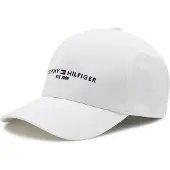 Tommy Hilfiger för män. AM0AM07352 TH Established keps i ekologisk bomull vit (OSFA), Casual, Hållbar