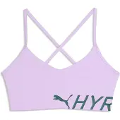 Puma Women's Purple Hyrox Strappy Pwrmode Sports Bra, Size XS.