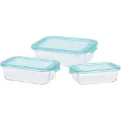 Excellent houseware Cristal Lunchlåda 3 Enheter