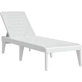 vidaXL Vit chaise longue 186x60x29 cm PP 364220