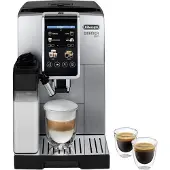 De'Longhi Dinamica Plus ECAM380.85.SB - Automatisk kaffekokare med mjölkskummare - 15 bar - silver/svart