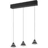 TRIO Lighting Pendellampa Romeo, Svart, Vardagsrum / matsal, Metall, Modern