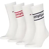 Tommy Hilfiger 4 Pack Logo Ribbed Socks Gift Box