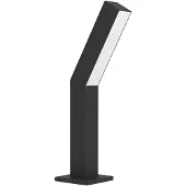 Eglo LED pollare Ugento, Svart, Aluminium / grå / zink, Modern, LED-utomhuslampa
