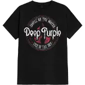 Ginza.se Deep Purple: Unisex T-Shirt/Smoke Circle (Black) (Medium)
