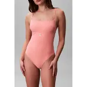 Calvin Klein Scoop Neck Swimsuit CK Monogram