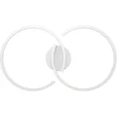Eglo LED taklampa Armandolo, dimbar, Vitt / opal, Vardagsrum / matsal, Aluminium / grå / zink, Modern, LED-taklampa