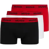 HUGO Boxershorts beige / röd / svart