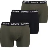 Levi's evi's Boxershorts 3-pack Enfärgade Kaki Combo Grön Mörkgrön Storek