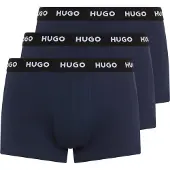HUGO Boxershorts marinblå / svart / vit