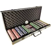 Extralink pokerset | 500 marker, 2 kortlekar, tärningar, aluminiumväska