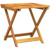 vidaXL Hopfällbart trädgårdsbord 50x50x50 cm massivt akaciaträ