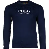 Ralph Lauren Pyjamas lång marinblå / vit