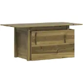 vidaXL Trädgårdsbord 100x50x75 cm impregnerad furu