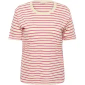 KAFFE CURVE T-shirt 'KCWinni' rosa / off-white