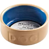 Mason Cash Lettered Dog Bowl Brown/Blue 18 cm