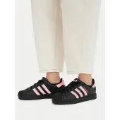 Adidas Originals Sneaker 'Superstar II' rosa / svart